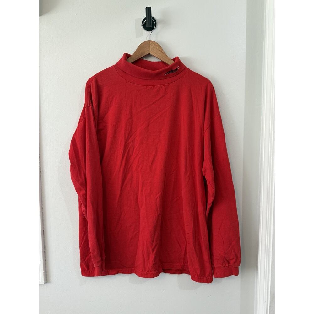 Vintage Kansas City Chief’s Logo men’s XL Embroidered Turtle Neck Long Sleeve